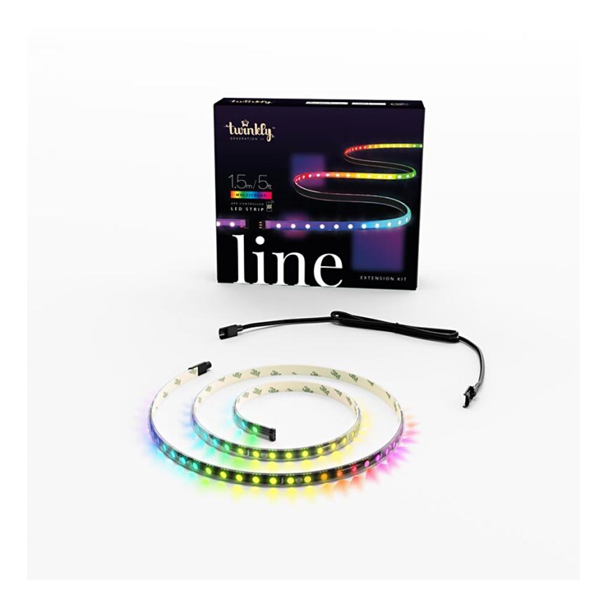 Twinkly TWL100ADP-B -  Extension de ruban LED RGB LINE 100xLED 1,5 m Wi-Fi