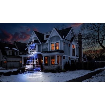 Twinkly - LED RGBW Arbre de Noël extérieur dimmable LIGHT TREE 1000xLED 6 m IP44 Wi-Fi
