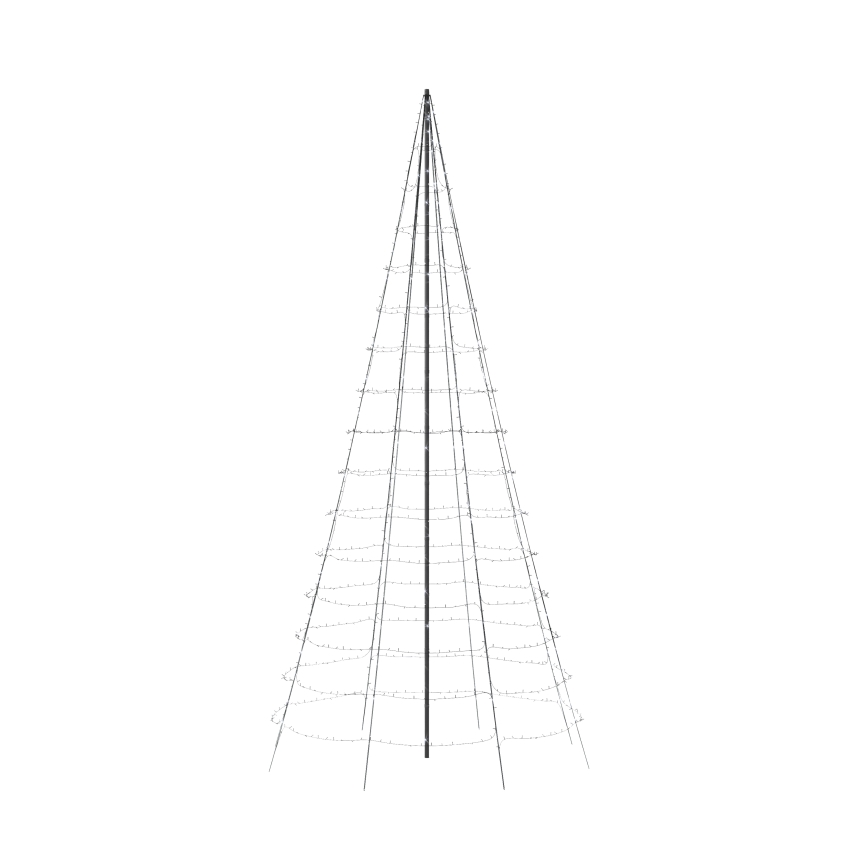 Twinkly - LED RGBW Arbre de Noël extérieur dimmable LIGHT TREE 1000xLED 6 m IP44 Wi-Fi