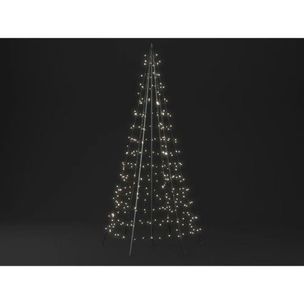 Twinkly - Sapin de Noël LED RGBW à intensité variable extérieur 300xLED 2m IP44 Wi-Fi