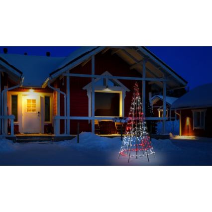 Twinkly - Sapin de Noël LED RGBW à intensité variable extérieur 300xLED 2m IP44 Wi-Fi