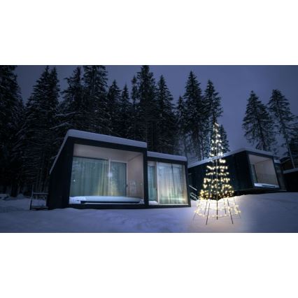 Twinkly - Sapin de Noël LED RGBW à intensité variable extérieur 300xLED 2m IP44 Wi-Fi