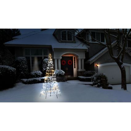 Twinkly - Sapin de Noël LED RGBW à intensité variable extérieur 300xLED 2m IP44 Wi-Fi