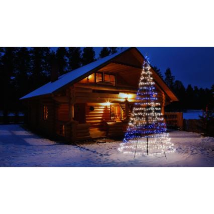 Twinkly - Sapin de Noël LED RGBW à intensité variable extérieur LIGHT TREE 750xLED 4m IP44 Wi-Fi
