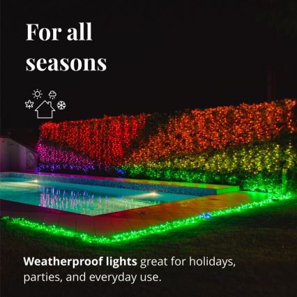 Twinkly - Guirlande d'extérieur LED RGB dimmable STRINGS 250xLED 23,5m IP44 Wi-Fi