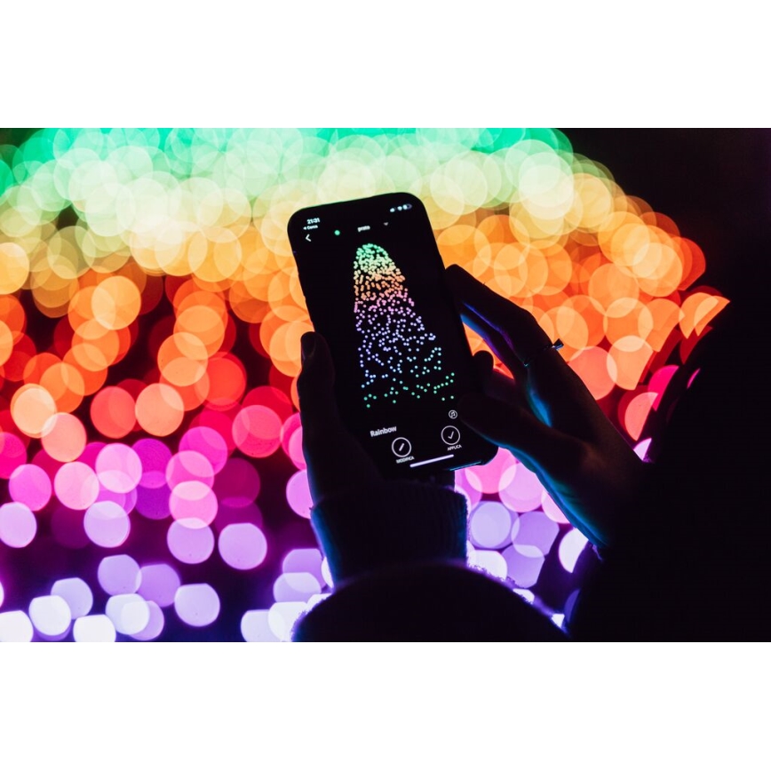 Twinkly - LED RGB À intensité variable extérieur guirlande de Noël STRINGS 400xLED 35,5m IP44 Wi-Fi