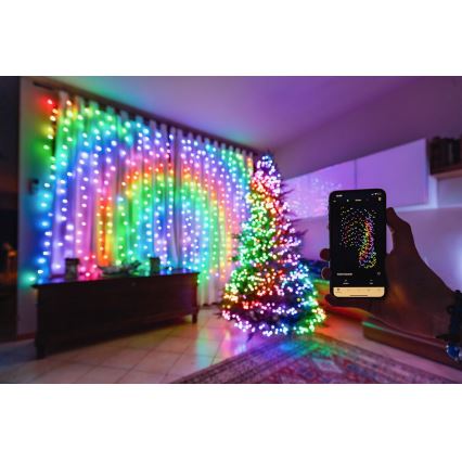 Twinkly - LED RGB À intensité variable extérieur guirlande de Noël STRINGS 400xLED 35,5m IP44 Wi-Fi