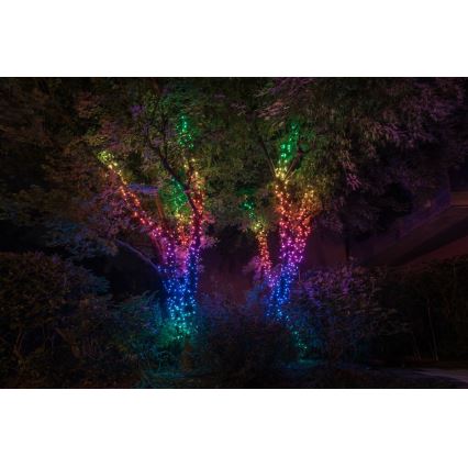 Twinkly - LED RGB À intensité variable extérieur guirlande de Noël STRINGS 400xLED 35,5m IP44 Wi-Fi