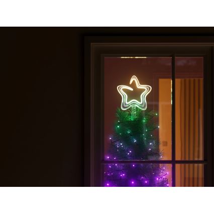 Twinkly - Étoile de Noël RVB à intensité variable TREE TOPPER 76xLED USB Wi-Fi