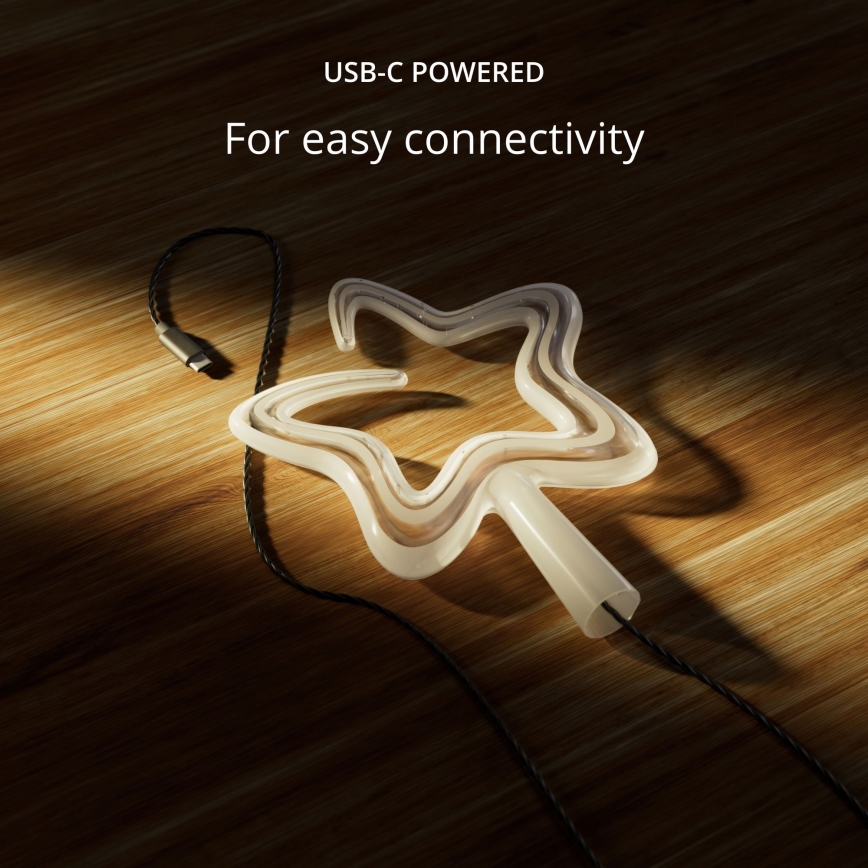 Twinkly - Étoile de Noël RVB à intensité variable TREE TOPPER 76xLED USB Wi-Fi