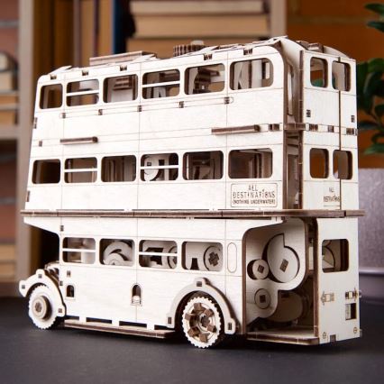 Ugears - Puzzle 3D mécanique en bois Harry Potter knight bus