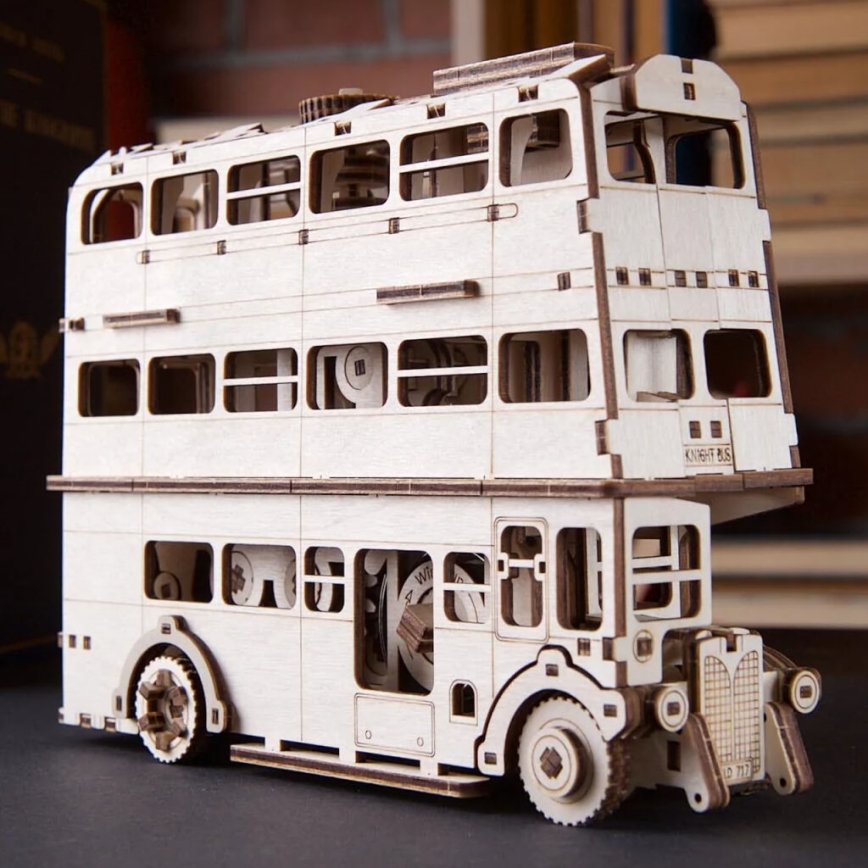 Ugears - Puzzle 3D mécanique en bois Harry Potter knight bus