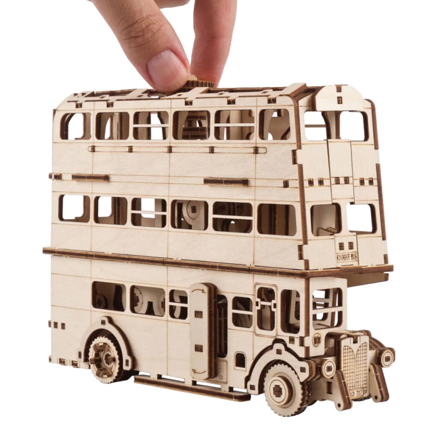 Ugears - Puzzle 3D mécanique en bois Harry Potter knight bus