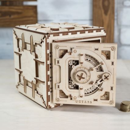 Ugears - Puzzle 3D mécanique en bois Safe