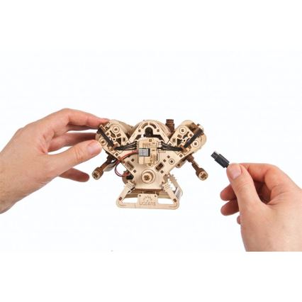 Ugears - puzzle mécanique 3D en bois Moteur V8