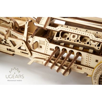 Ugears - Puzzle mécanique 3D en bois U9 Voiture Grand Prix