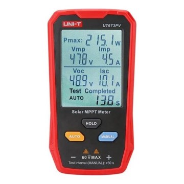 Uni-T UT673PV - Multimètre solaire MPPT