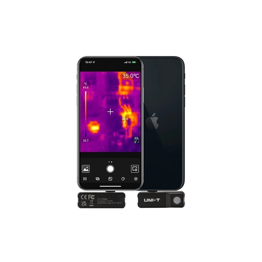 Uni-T UTi120MS - Éclairage de caméra thermique pour iPhone