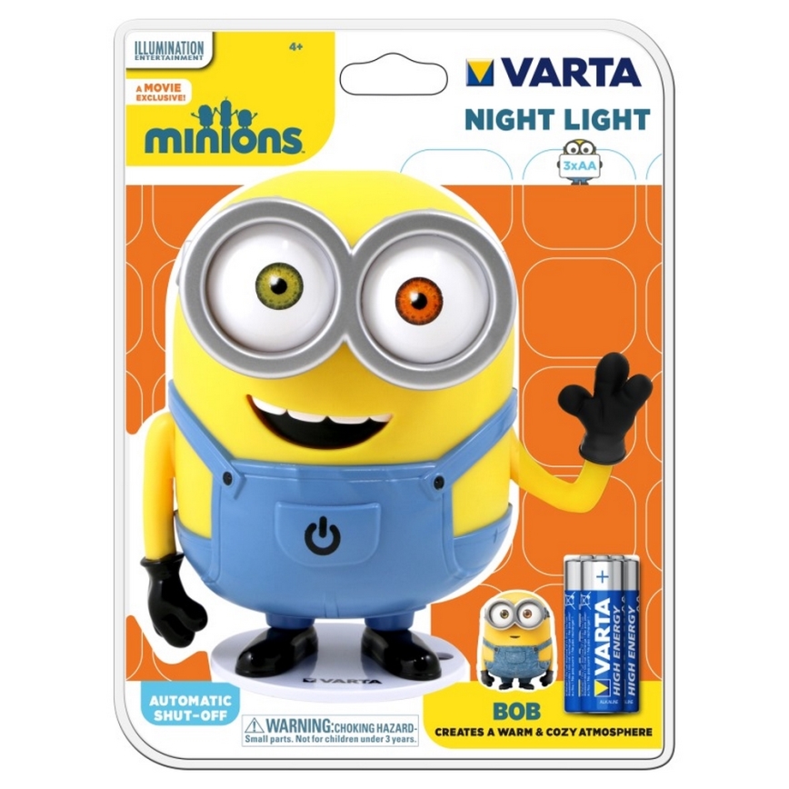 Varta 15615 - Veilleuse enfant MINIONS LED/3xAA