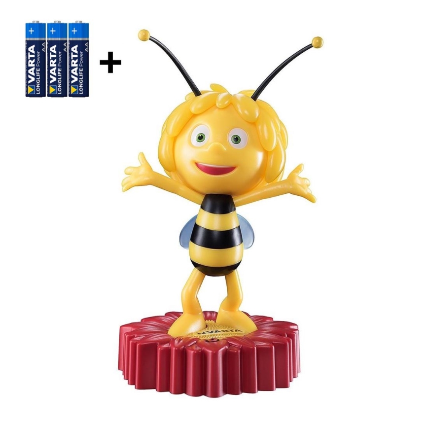 Varta 15635 - Veilleuse enfant LED MAYA THE BEE LED/3xAA