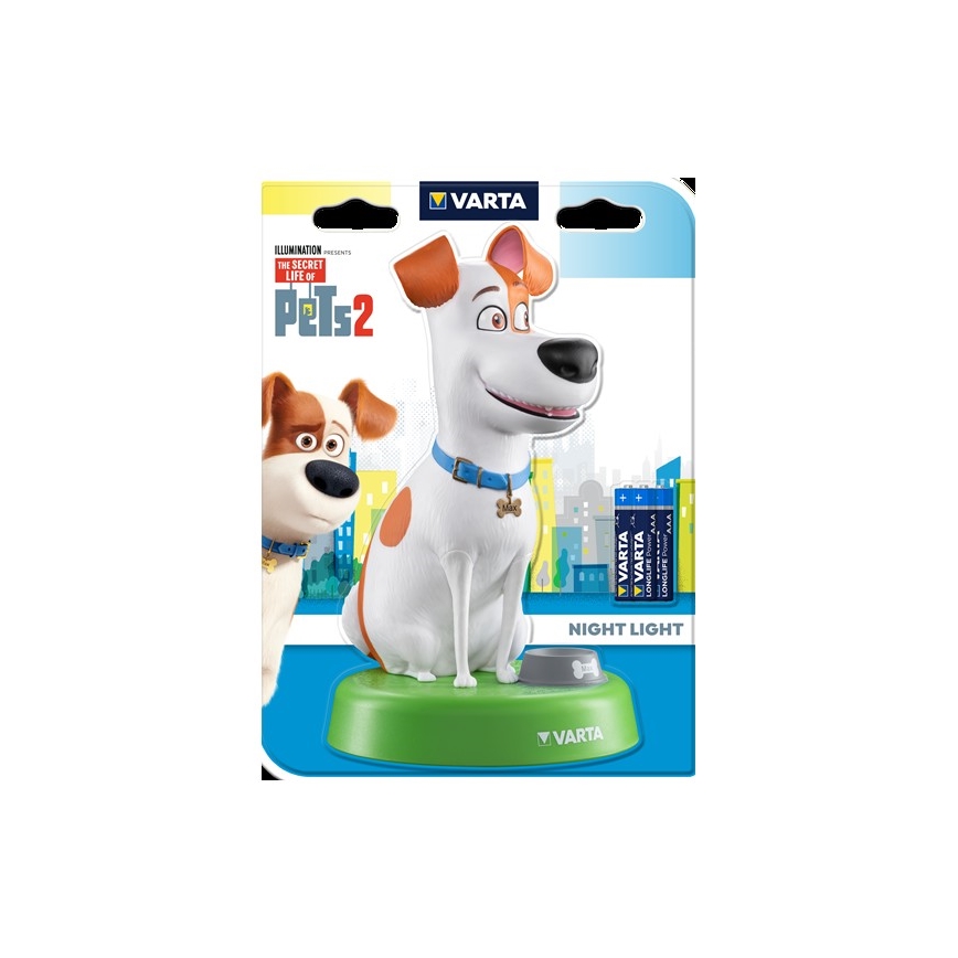 Varta 15641 - Lampe enfant LED THE SECRET LIFE OF PETS LED/3xAAA
