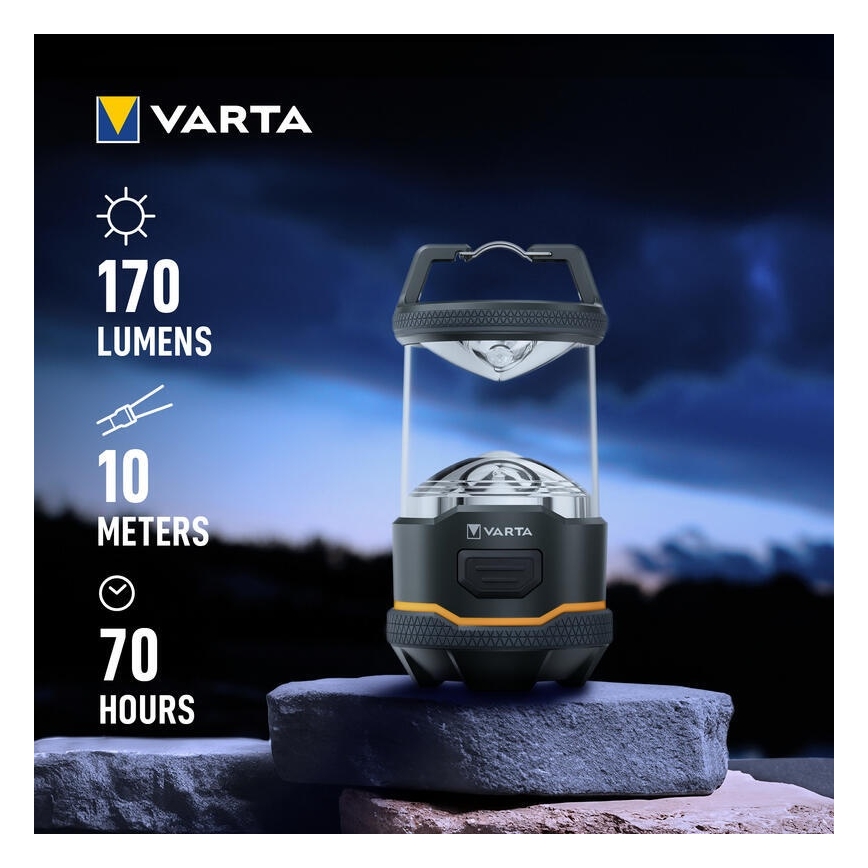Varta 16550101111 - Lampe de camping L10 LED/4xAA IP54