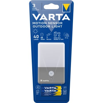 Varta 16634101421 - Lampe torche de camping avec détecteur LED/3xAAA IP44