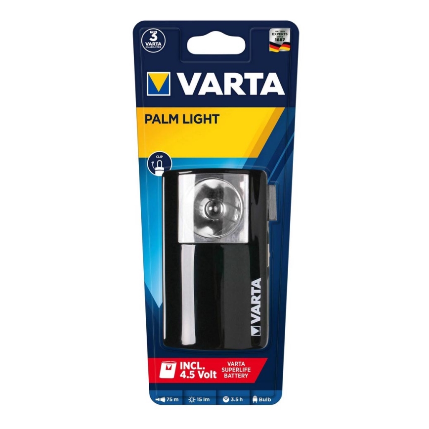 Varta 16645101421 - Lampe torche portable PALM LIGHT P13,5s/1x3R12