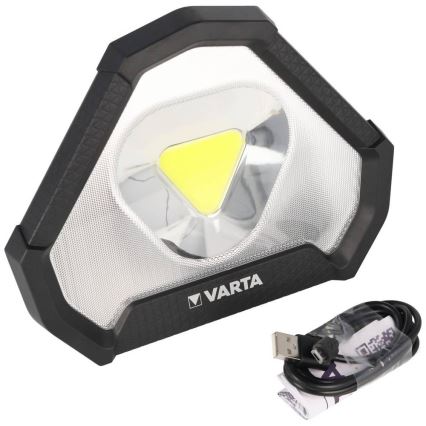 Varta 18647101401 - Lampe de travail LED portable WORK FLEX 12W/5V 5200 mAh IP54