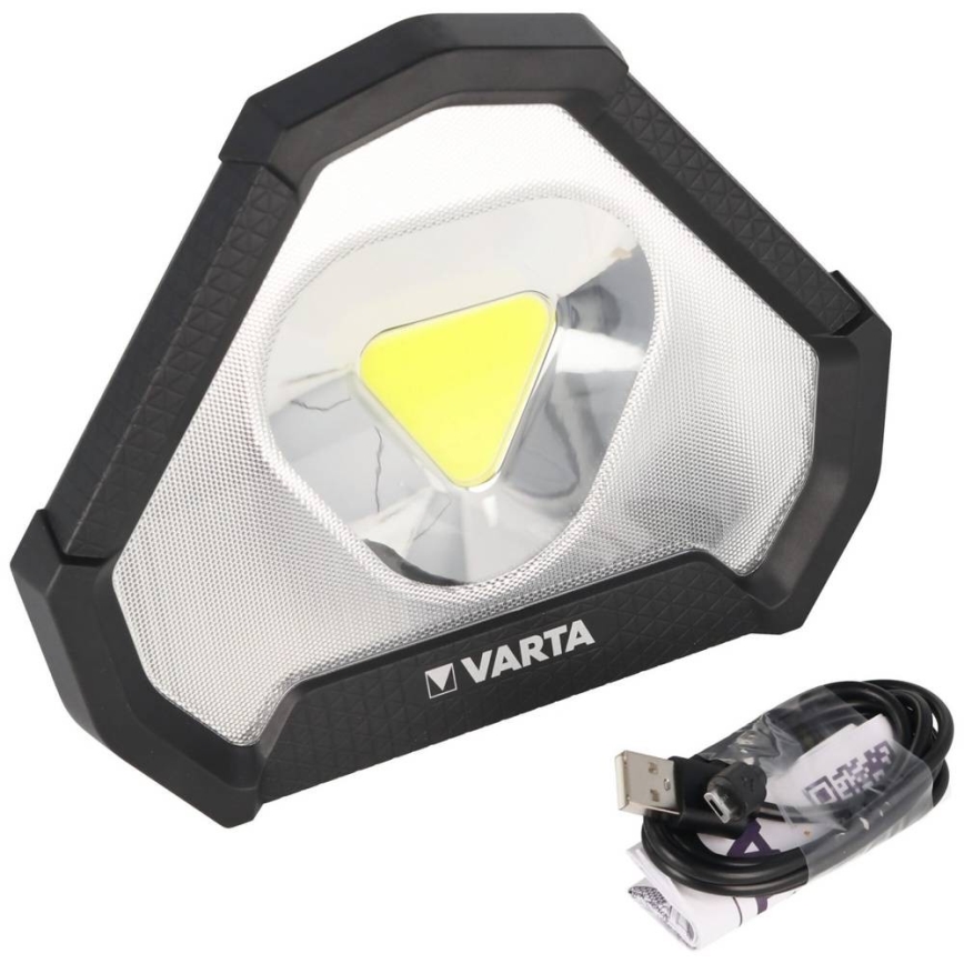 Varta 18647101401 - Lampe de travail LED portable WORK FLEX 12W/5V 5200 mAh IP54