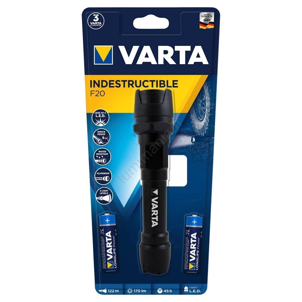 Lampe de poche Varta UV Light Ampoule LED UV à pile(s) 68 g