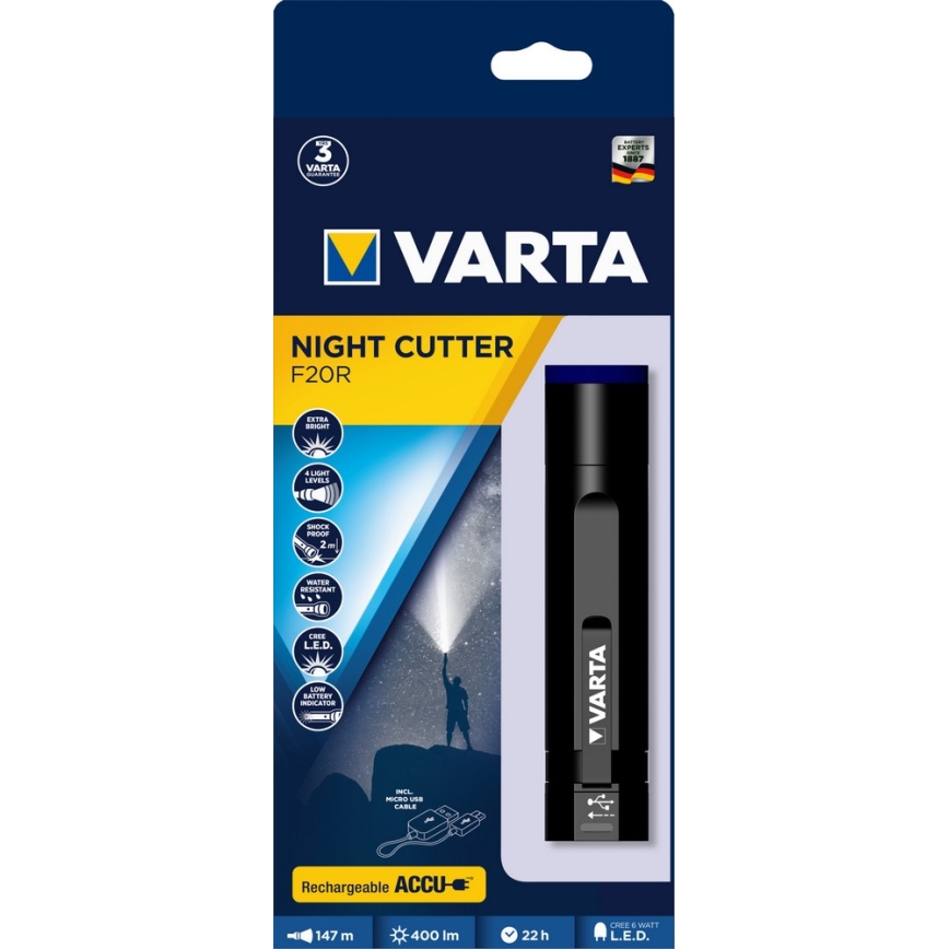 Varta Silver Light 16647 Lampe Torche Multi Led 28 Lumens 3 Aaa Inclus