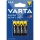 Varta 2003 - Lot de 4 piles zinc-carbone SUPER HEAVY DUTY AAA 1,5 V