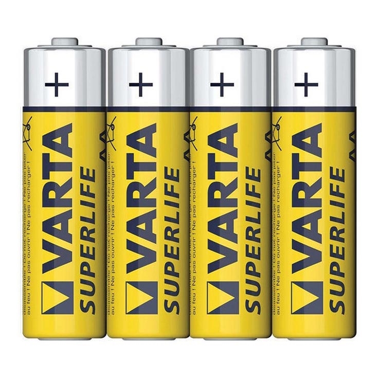 Varta 2006 - lot de 4 piles zinc-carbone SUPERLIFE AA 1,5V SUPERLIFE