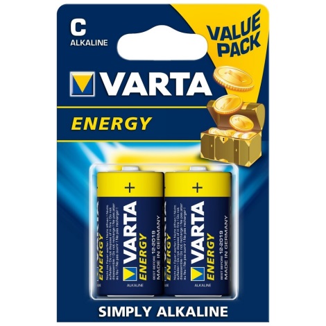 Varta 4114 - 2 pc Pile alcaline ENERGY C 1,5V