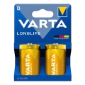 Varta 4120101422 - 2 pcs Pile alcaline LONGLIFE D 1,5V