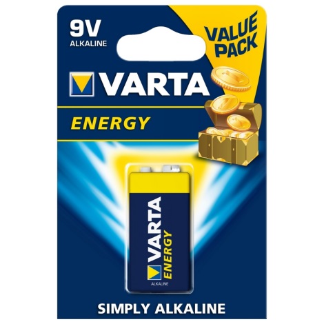 VARTA 4122-B Pile Varta rectangulaire 9v