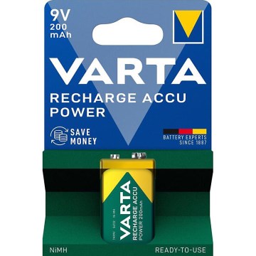Varta 56722101401 - 1 pièce Accumulateur rechargeable Ni‑MH 200 mAh 9 V