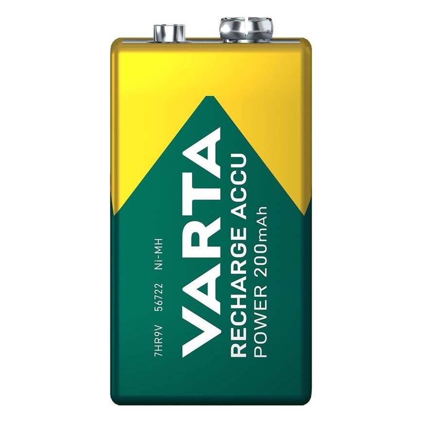 Varta 56722101401 - 1 pièce Accumulateur rechargeable Ni‑MH 200 mAh 9 V