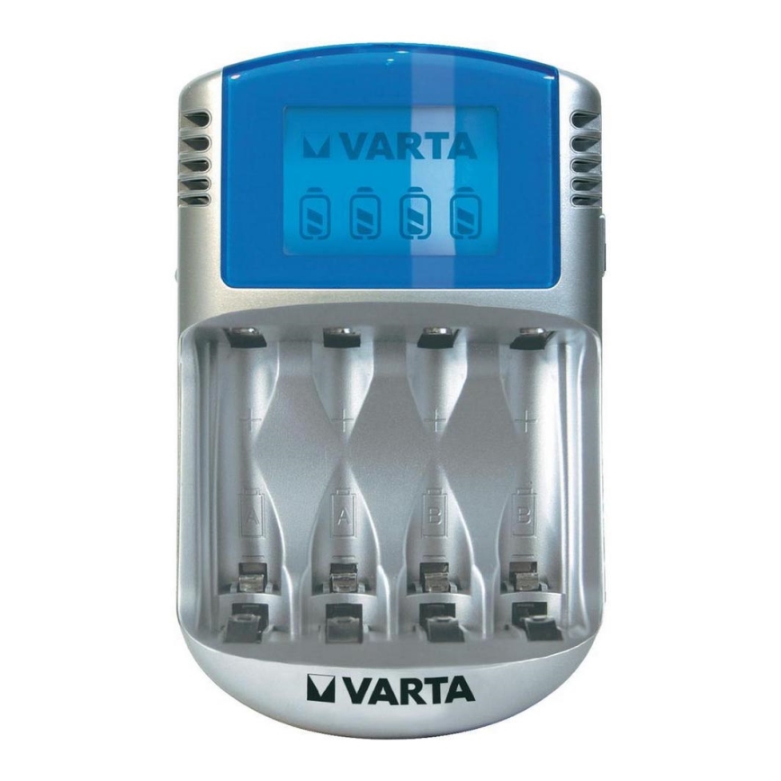 Varta 57070 - Chargeur de piles LCD 4xAA/AAA 100-240V/12V/5V