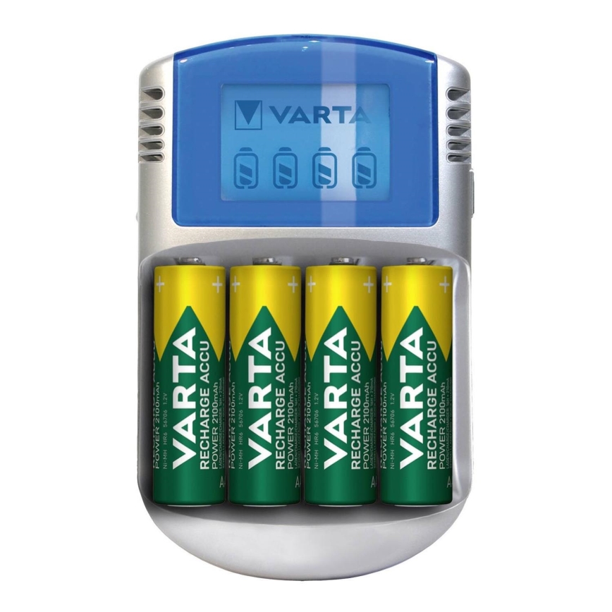 Varta 57070201451 - Chargeur de piles LCD 4xAA/AAA 2600mAh 5V