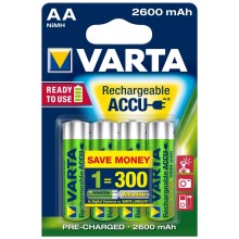 Varta 5716 - 4 pc Pile rechargeable ACCU AA NiMH/2600mAh/1,2V