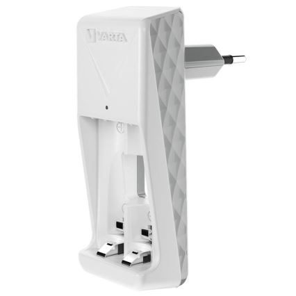 Varta 57656101451 - Chargeur de piles pour 2x AA/AAA, jusqu'à 2100 mAh, 230 V