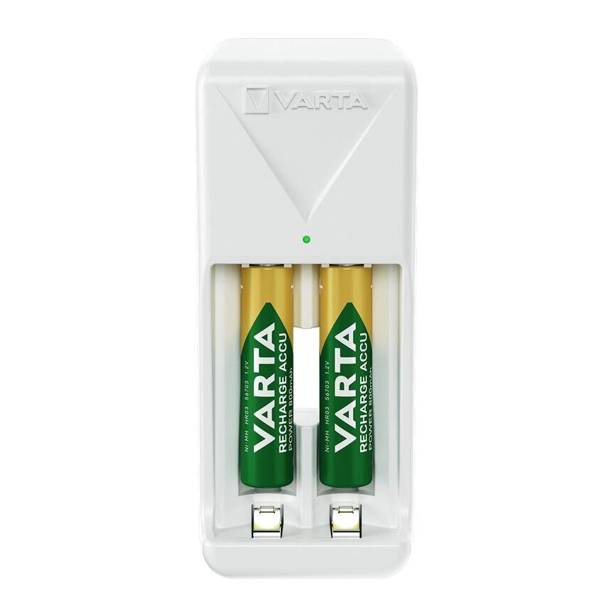Varta 57656201421 - Chargeur de piles 2xAA/AAA 800 mAh 230V