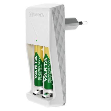 Varta 57656201421 - Chargeur de piles 2xAA/AAA 800 mAh 230V