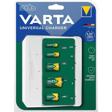 Varta 57658101401 - Chargeur de piles AA/AAA/C/D/5V