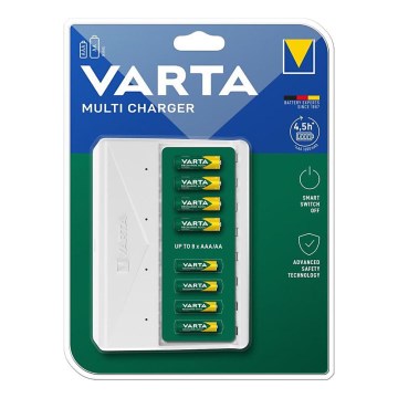 Varta 57659101401 - Chargeur pour 8 accumulateurs AA/AAA, 5 V