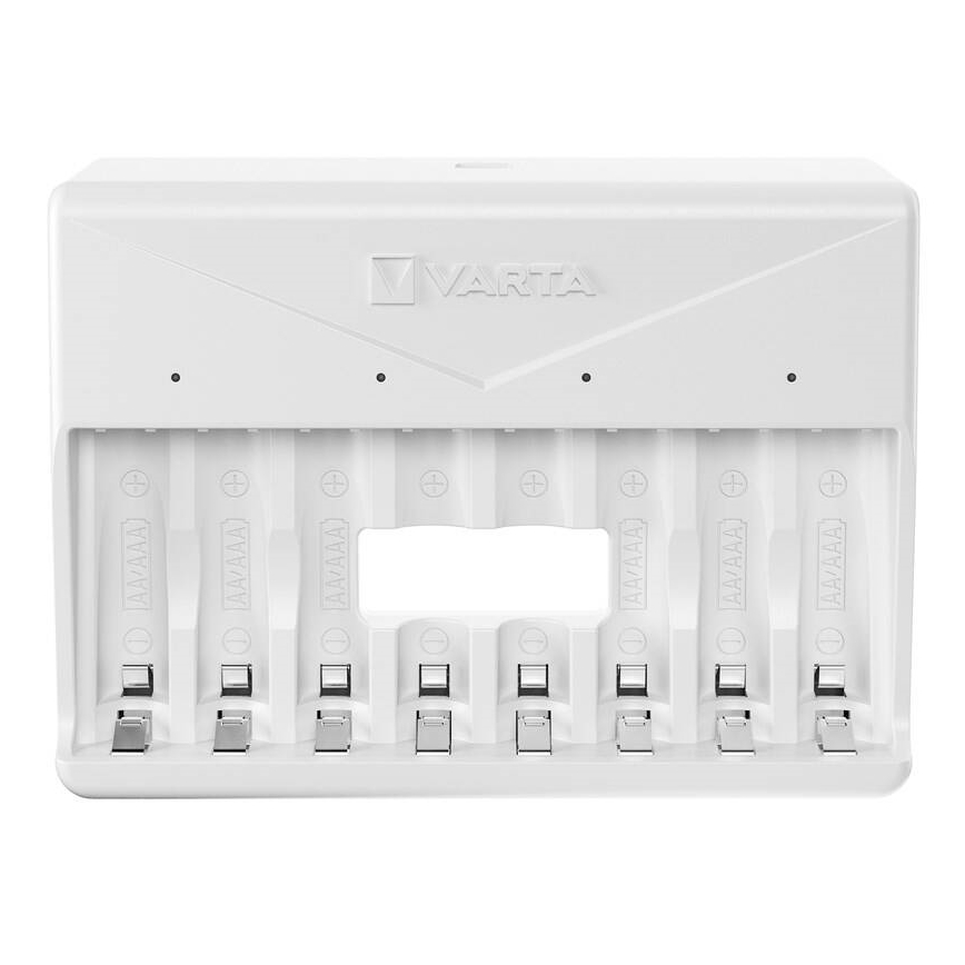 Varta 57659101401 - Chargeur pour 8 accumulateurs AA/AAA, 5 V