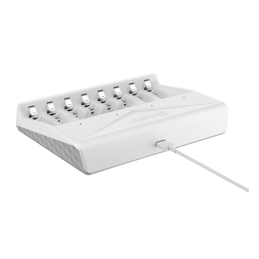 Varta 57659101401 - Chargeur pour 8 accumulateurs AA/AAA, 5 V
