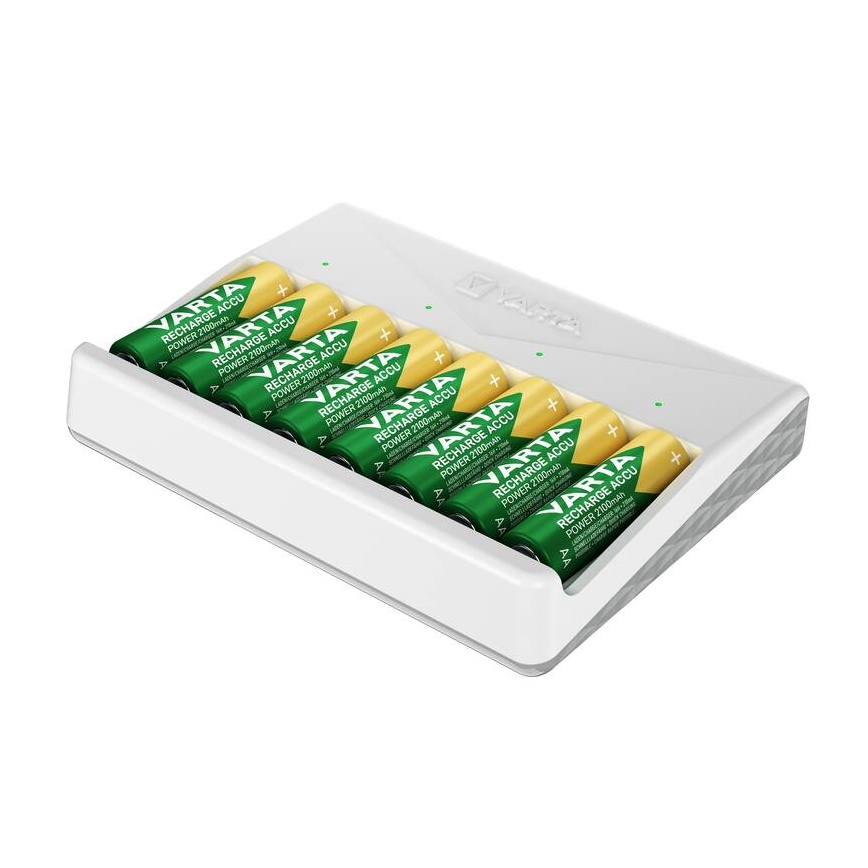 Varta 57659101401 - Chargeur pour 8 accumulateurs AA/AAA, 5 V